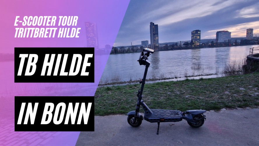 Trittbrett Hilde in Bonn - 2. Reichweitentest (48V, 16AH, 500W)