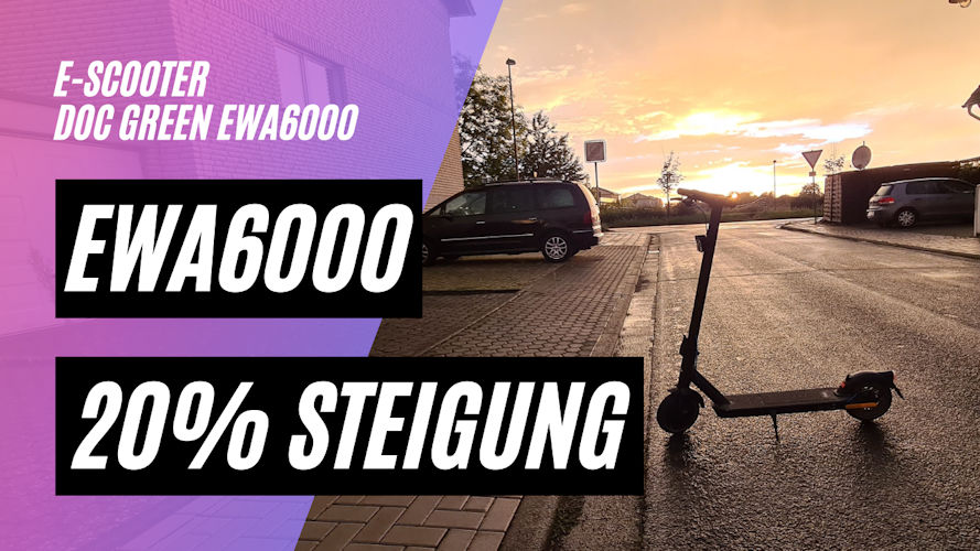 Doc Green EWA 6000 schafft 20% Steigung