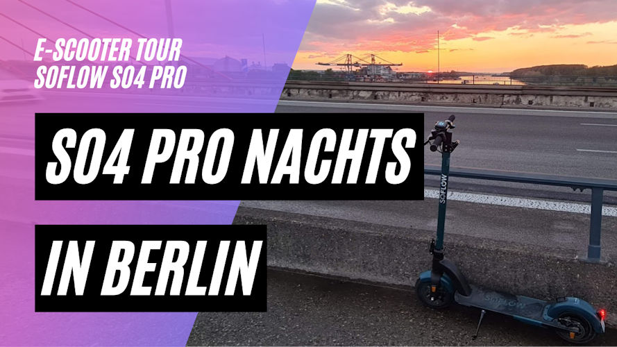 Mit dem Soflow So4 Pro nachts in Berlin