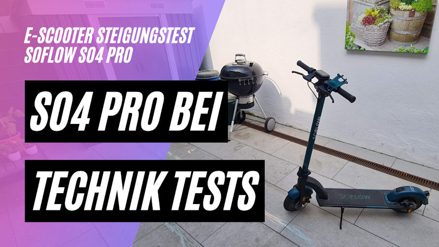 Mit Soflow So4 Pro auf dem Berg von Technik Tests