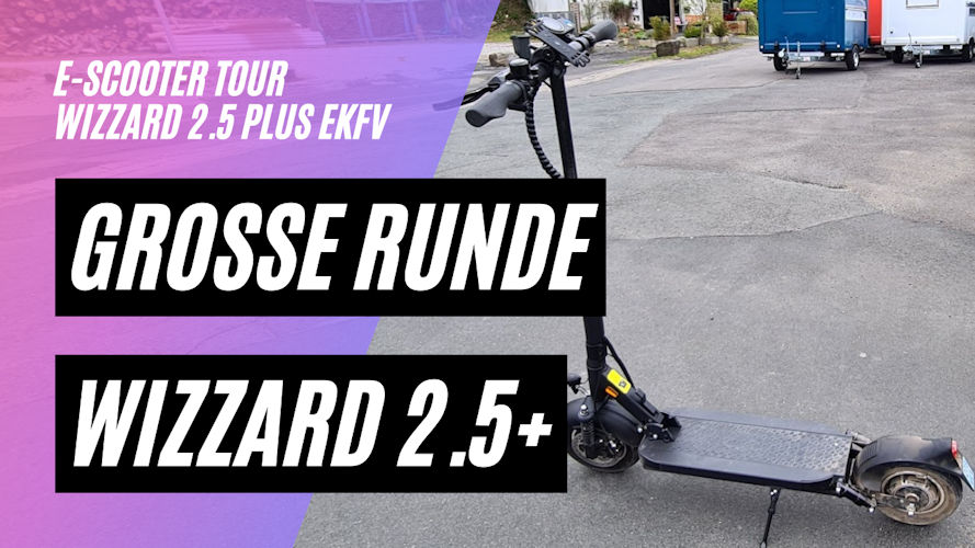 Große Runde mit dem Wizzard 2.5 Plus (eKFV)