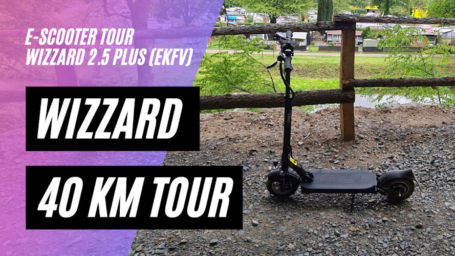 40 km Tour mit dem Wizzard 2.5 Plus (eKFV) (Runde um den Flughafen Köln-Bonn)