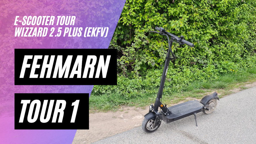 Fehmarn Tour 1 mit dem Wizzard 2.5 Plus eKFV