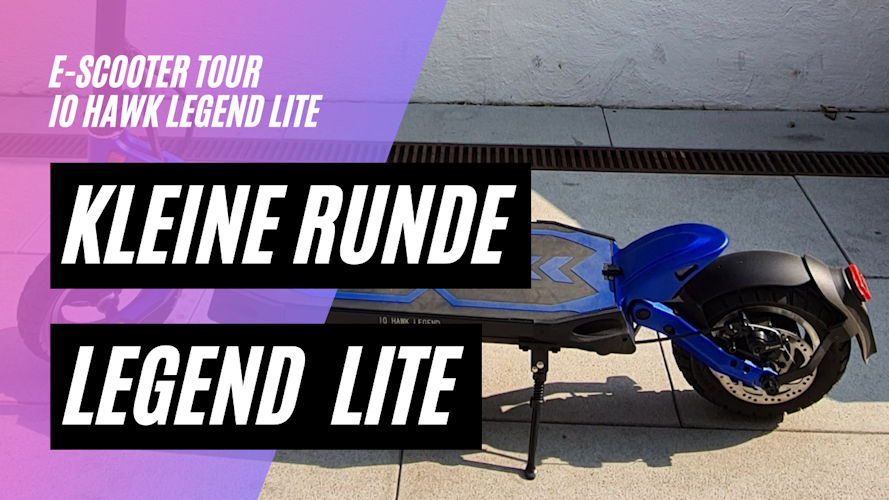 Kleine Runde mit dem IO HAWK Legend LITE