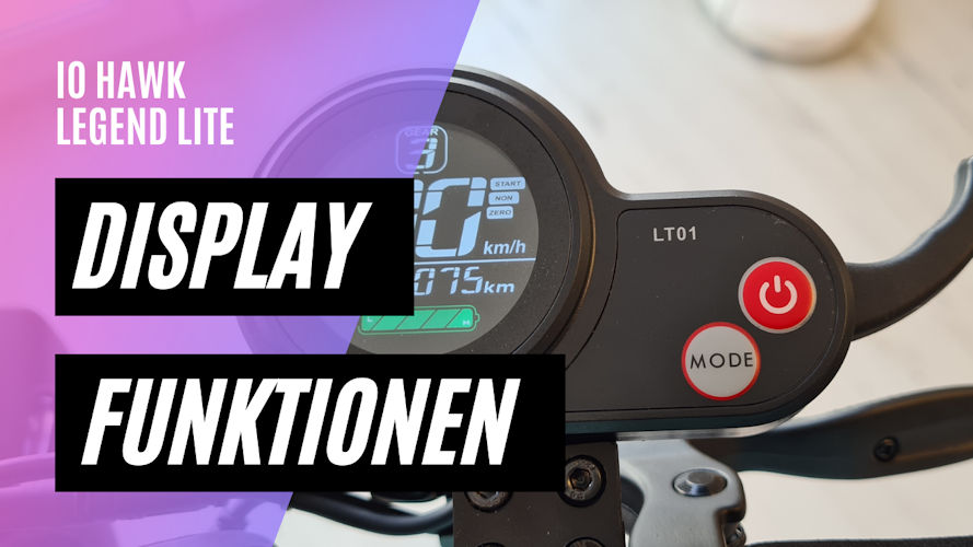 IO HAWK Legend LITE Display Einstellungen (Display Settings)