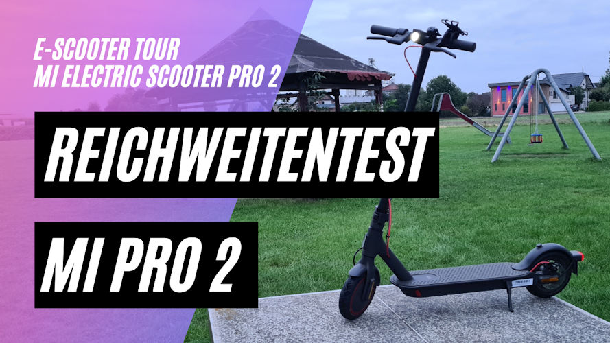 MI Electric Scooter PRO 2 Reichweitentest im Sport Modus (27,2 km bei 119kg Fahrergewicht), MI PRO 2