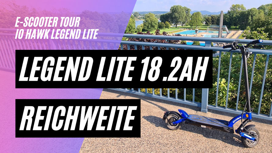 IO HAWK Legend LITE 18,2AH - Überraschung beim Reichweitentest mit dem großen Akku.