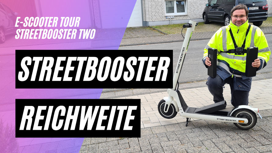 STREETBOOSTER Two Reichweitentest. Schreck beim Start. Beim zweiten Versuch zeigt er was er kann.