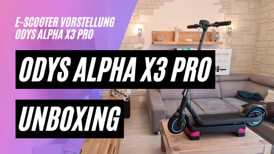 ODYS Alpha X3 PRO Unboxing. 36V, 12AH, 432WH, 300/600W Motor