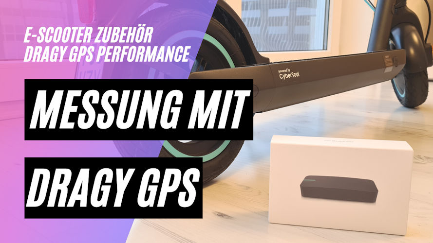 E-Scooter Performance Messung mit Dragy GPS. Test mit dem ODYS Alpha X3 PRO, Beschleunigungsmessung