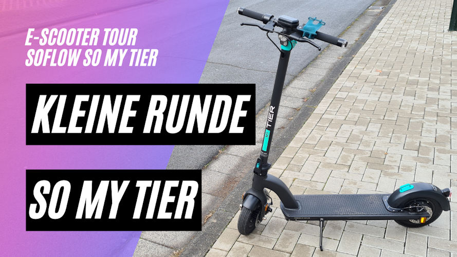 Kleine Runde mit dem SO MY TIER (48V 500W 10,5AH 17kg 150kg Zuladung) Kein Getriebemotor