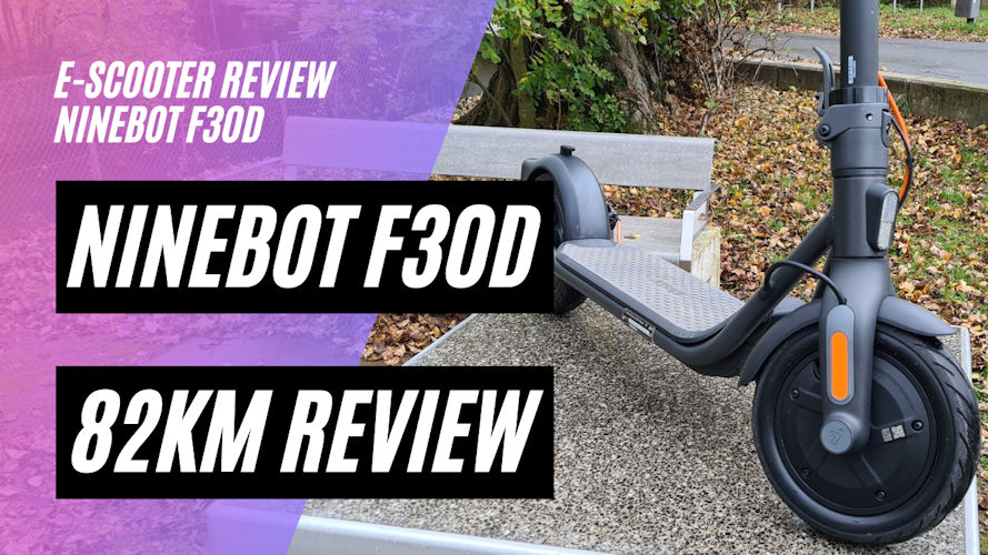 Ninebot F30D Review nach 82km, Steigungstest, Reichweitentest, Performance Test