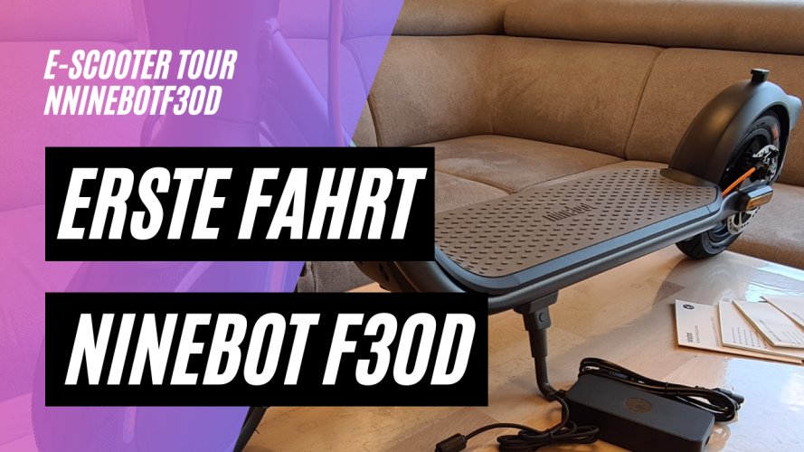 Erste Fahrt mit dem Ninebot F30D