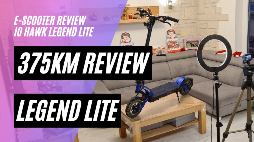 IO HAWK Legend LITE Review nach 375km, Steigungstest, Reichweitentest, Performance Test
