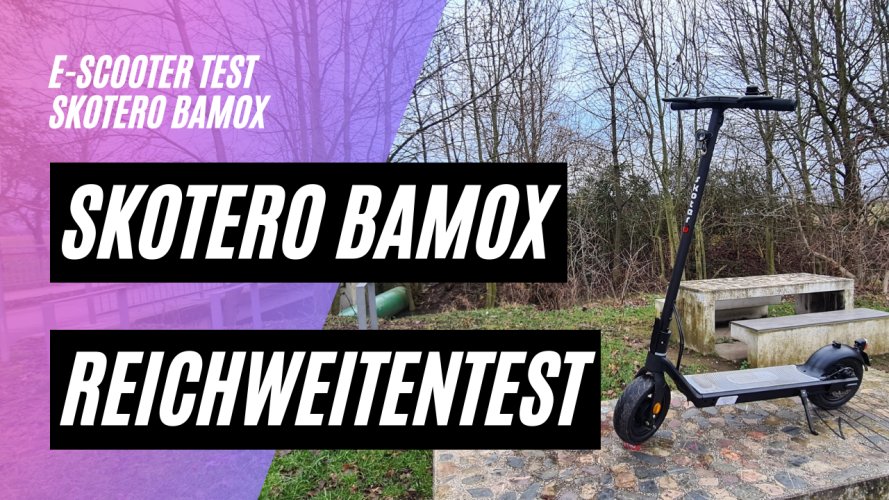 Skotero Bamox Reichweitentest (36V, 7,8AH, 280,8WH)
