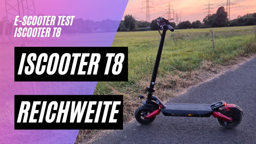 iScooter T8 - Reichweitentest (48V, 15Ah, 500W)