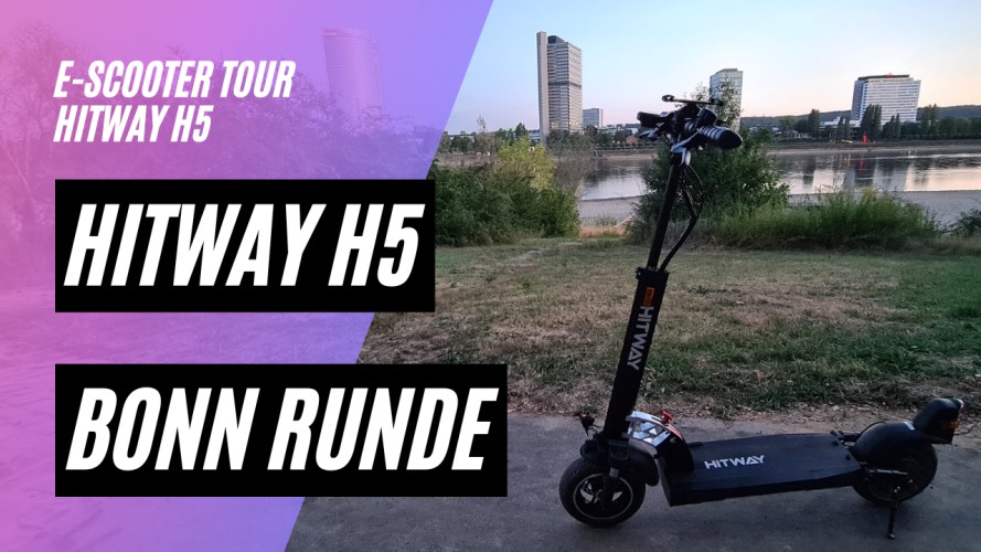 Hitway H5 - Bonn Runde (48V, 10AH, 480W,  Voll gefedert und Vollgummi Reifen)