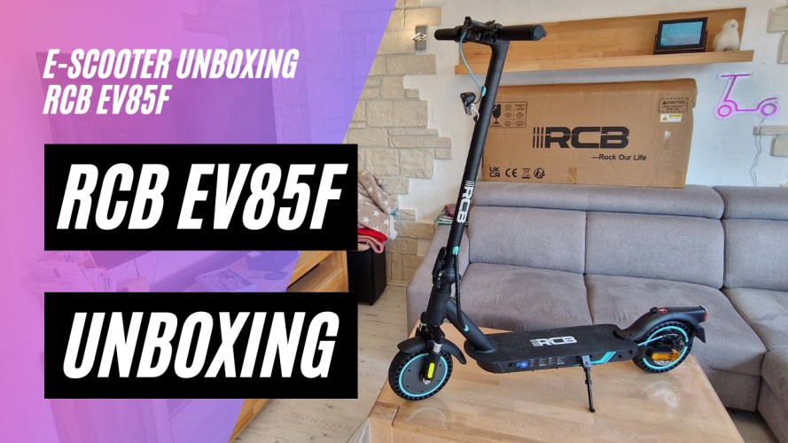 RCB EV85F - Unboxing, Probefahrt, Tuning (36V; 7,8AH; 400W)
