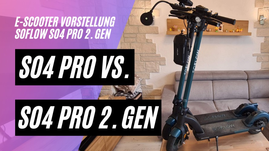 Soflow So4 Pro 2 Gen vs. Soflow So4 Pro 1 Gen (48V, 500W, 10,5AH, 150kg Zuladung)
