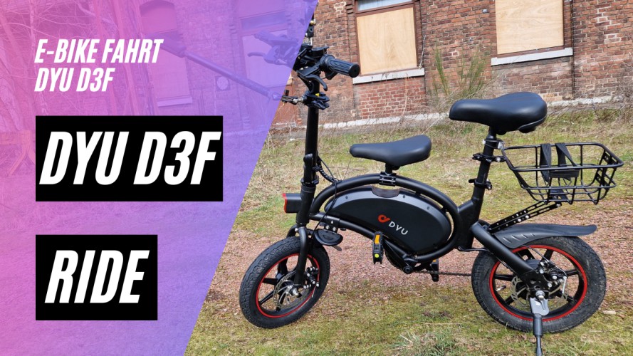 DYU D3F - Testfahrt (36V, 10AH, 250W) - ein kleines und kompaktes E-Bike
