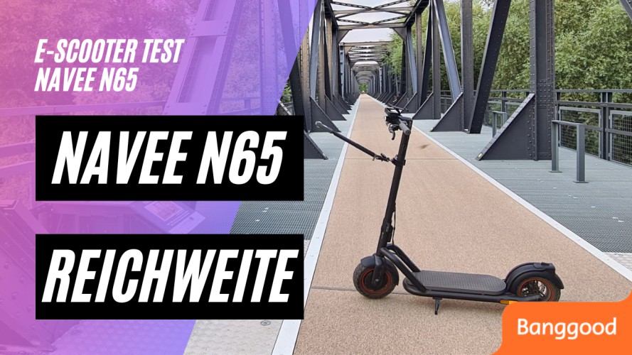 NAVEE N65 Reichweitentest (48V; 12,5AH; 500W; 25km/h)