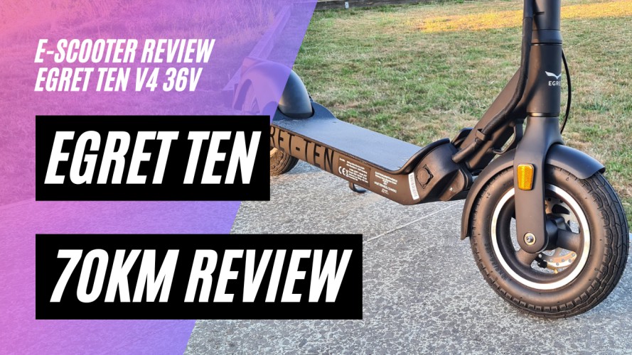 Egret Ten Review nach 70 km (36V; 10,4AH; 350W)