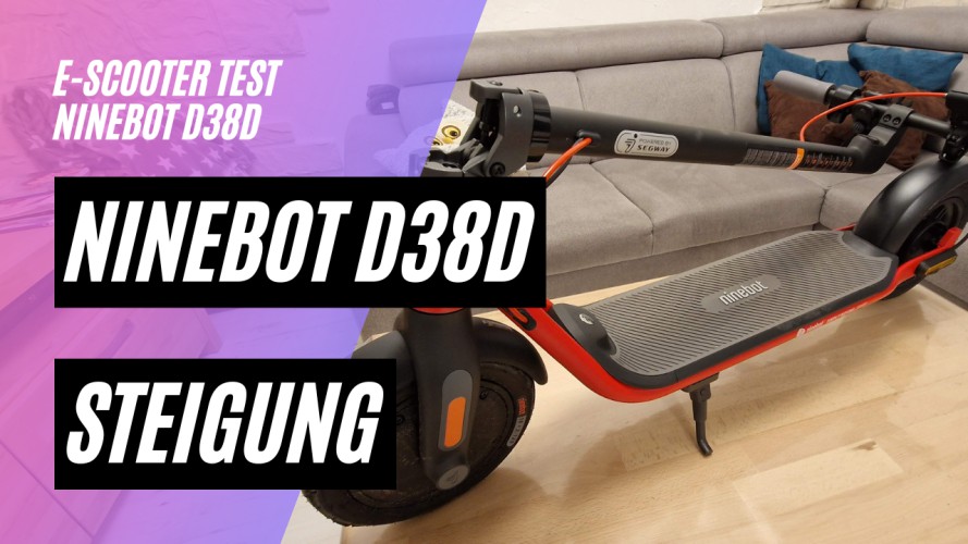 Ninebot D38D - Steigung und Performance (36V; 10,2AH, 350W)