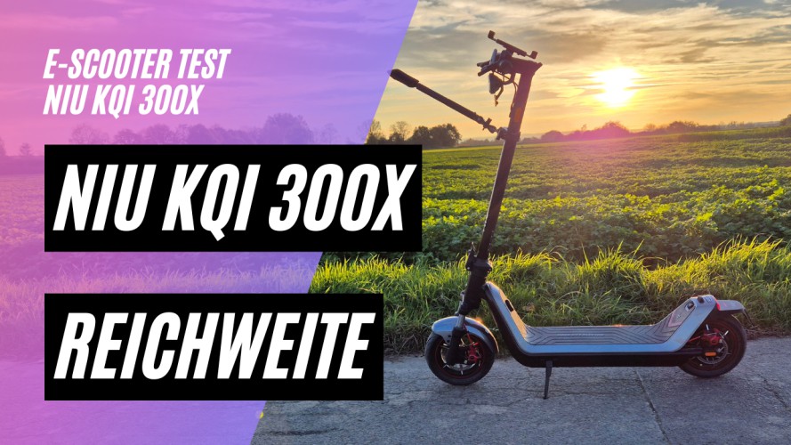 NIU KQi 300X  - Reichweitentest (48V; 12,5AH; 500W)