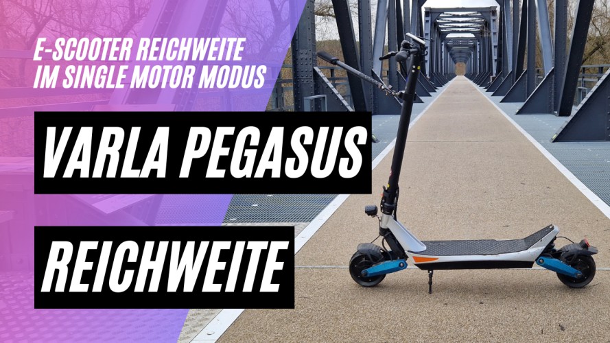 Varla Pegasus Reichweitentest (2x 500W, 48V, 15,6AH)