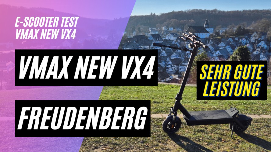 VMAX NEW VX4 - Bergtest in Freudenberg (52V; 20,3AH; 500W)