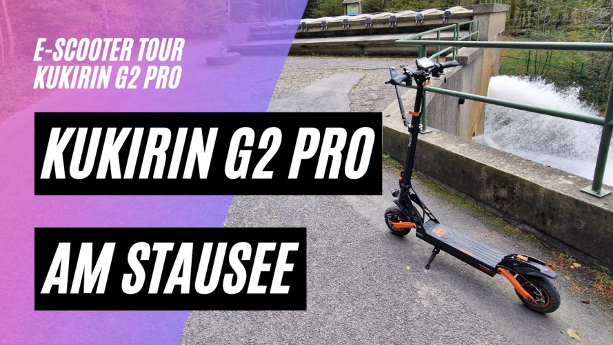KuKirin G2 Pro am Gileppe Stausee (48V, 15AH, 600W, 45km/h, Sitz)