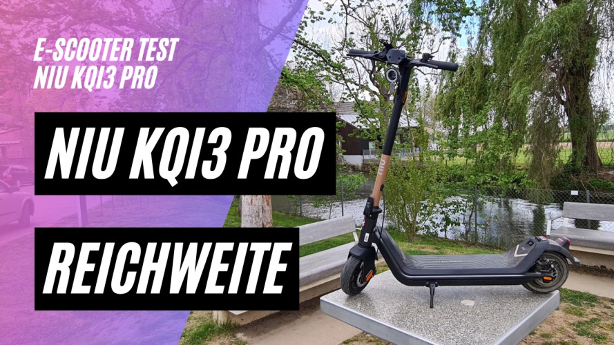 NIU KQi3 PRO - Reichweitentest (48V; 350W; 10,4AH; 9,5 Zoll)
