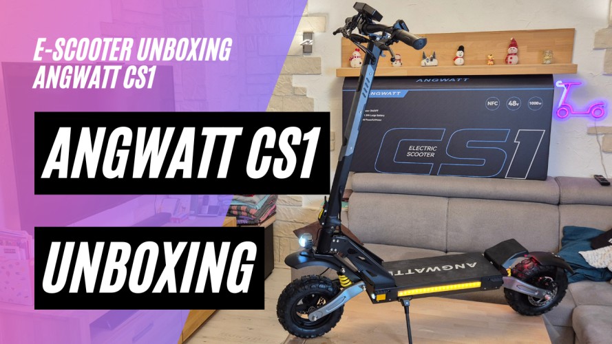 ANGWATT CS1 - Unboxing (48V; 21,3AH; 1000W, 55km/h)