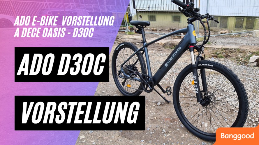 ADO D30C E-Bike Vorstellung (27,5 Zoll, 36V, 10,4AH, 250W, 9-Gang, Federung, Hydraulische Bremsen)