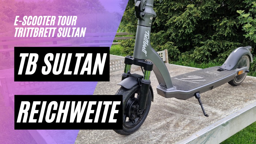 Trittbrett Sultan - Reichweitentest (36V, 15AH, 500W)