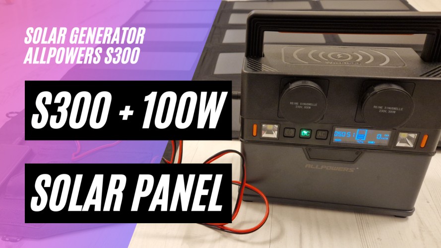 Allpowers S300 Powerstation (288WH/300W) + 100W Faltbares Solarpanel