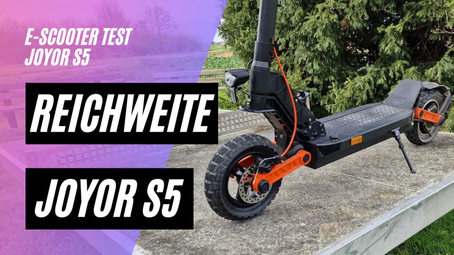 Joyor S5 - Reichweitentest (48V, 13AH, 500W)