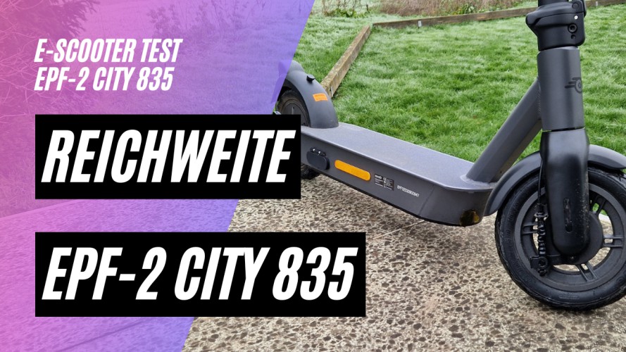 ePowerFun ePF-2 City 835 - Reichweitentest  (48V; 17,4AH; 500W)