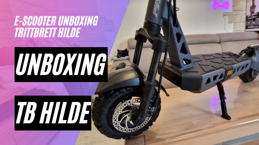 Trittbrett Hilde - Unboxing und Probefahrt (48V, 16AH, 500W)