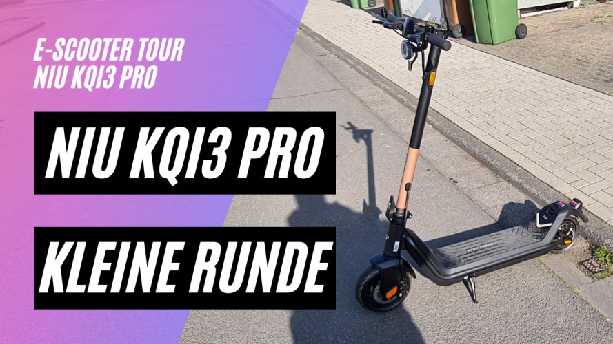 NIU KQi3 PRO - Kleine Runde (48V, 350W, 10,4AH, 486,7WH, 50km Reichweite, 100kg Zuladung)
