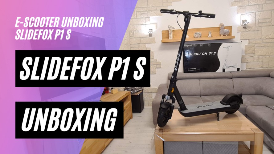 Slidefox P1 S Unboxing (48V; 15,9AH; 500W; 10 Zoll)