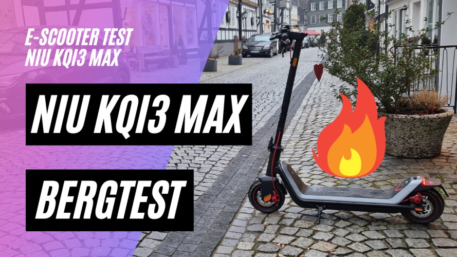 NIU KQi3 MAX beim Bergtest Extrem in Freudenberg. Wird er - überhitzten? -