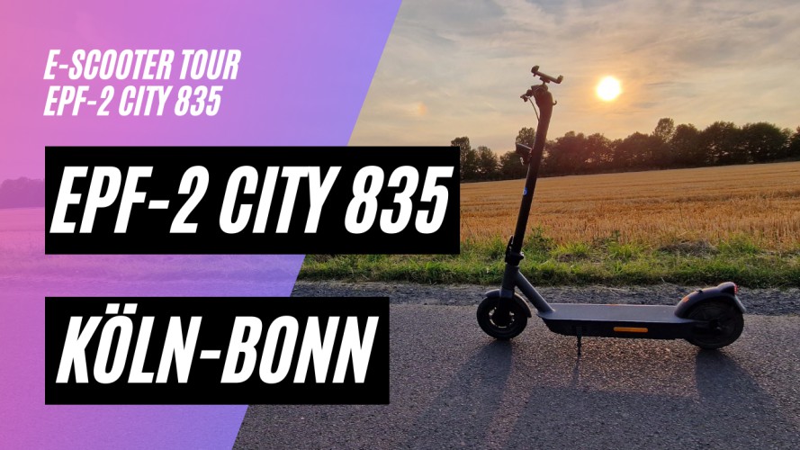 ePF-2 City 835 - Köln-Bonn Runde. Sommer Reichweite (48V; 17,4AH; 500W)
