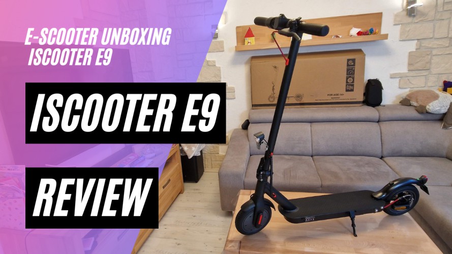 iScooter E9 - Review nach 24 km (36V; 7,5AH, 350W)