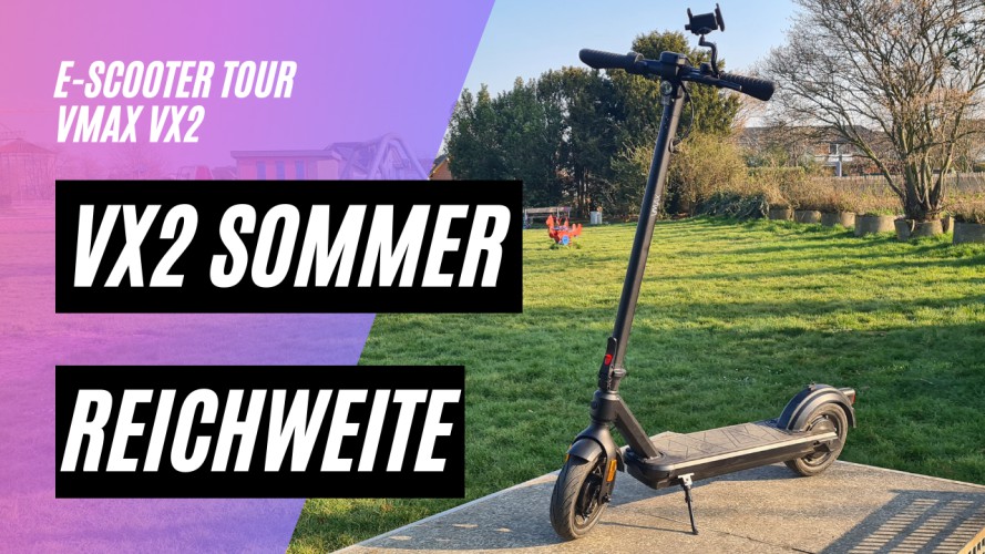 VMAX VX2 Sommer Reichweitentest (48V, 13AH, 500W)