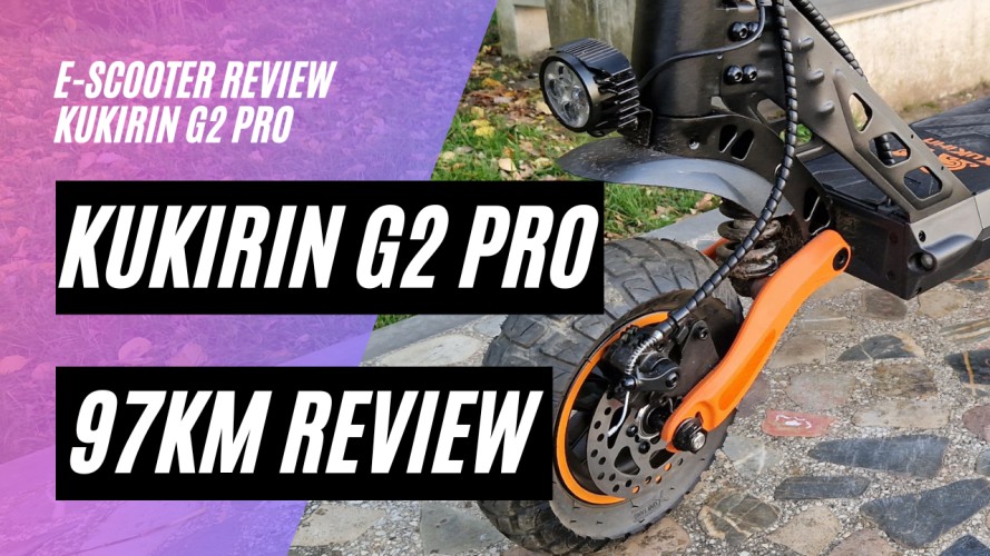 KuKirin G2 Pro Review nach 97km (48V, 15AH, 600W, 45km/h, Sitz)