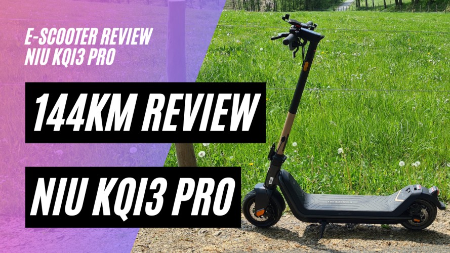 NIU KQi3 PRO Review nach 144km (48V, 10,4AH, 350W, 100kg Zuladung)