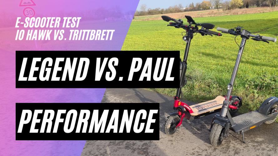 Performance Messung Trittbrett Paul vs. IO HAWK Legend mit Dragy GPS