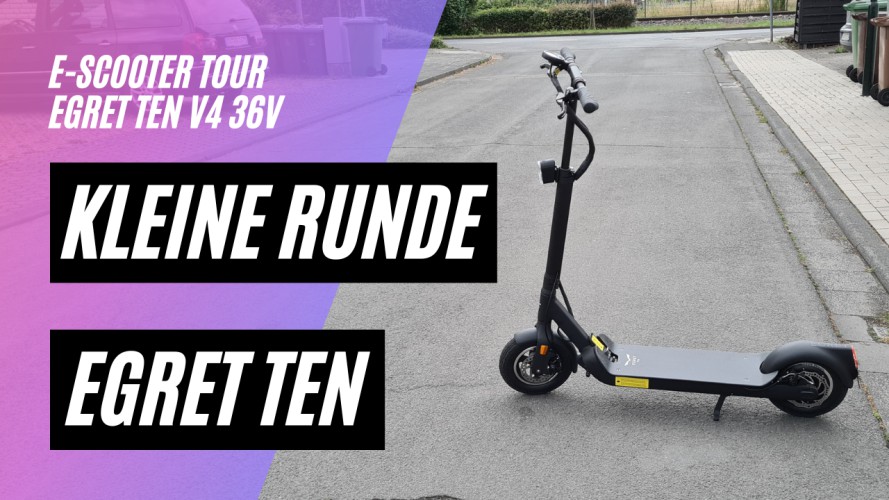 Kleine Runde mit dem Egret Ten V4 36V (36V; 10,4AH; 350W)
