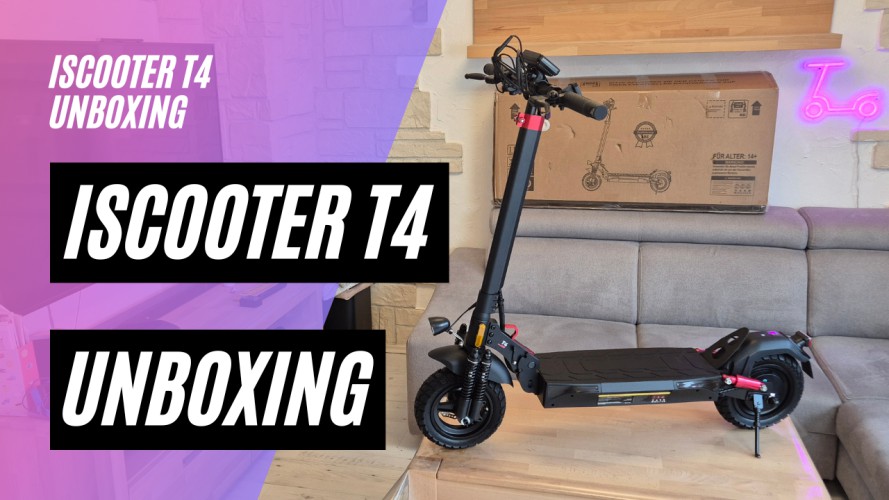 iScooter T4 - Unboxing und Probefahrt (48V; 12,5AH; 500W)